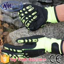 NMSAFETY anti smash sandy nitrile working gloves for stone factory